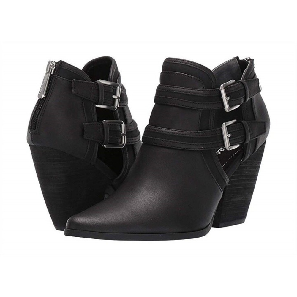 Charles by Charles David Naval Stacked Heel Ankle Boots